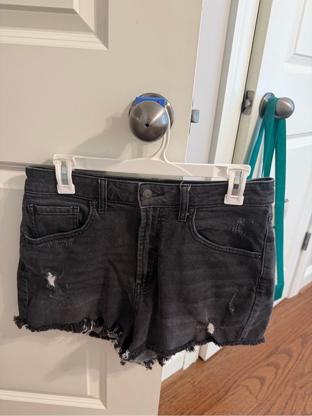wild fable Black Distressed Denim Cutoff Shorts